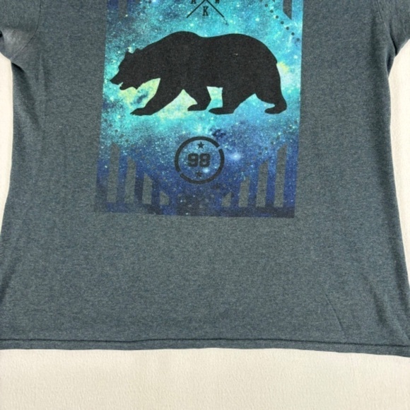 Tony Hawk Men's T-Shirt Dark Gray H A W K 98 Bear Size: L Retro Classic style - Picture 4 of 10